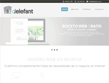 Tablet Screenshot of delefant.com